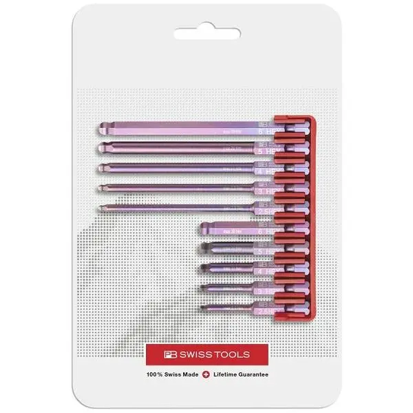 Přesné bity 1/4" PB Swis Tools PB E6.714 CN - sada 10 ks v praktickém držáku (PBS7610733293797), PBS7610733293797